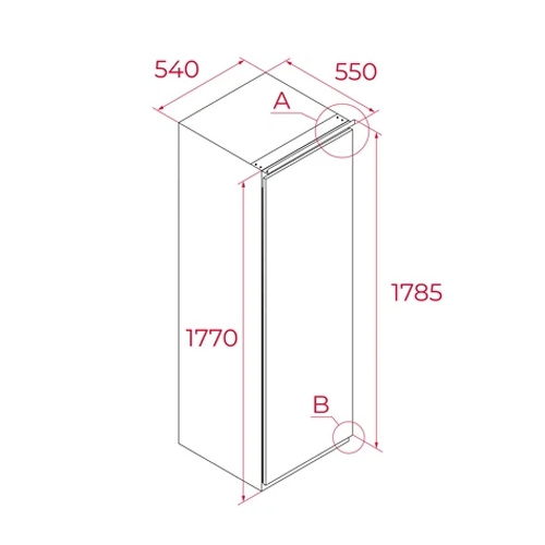 FRIGORIFICO TEKA RSL73385FI INTEG 177X54 113460011